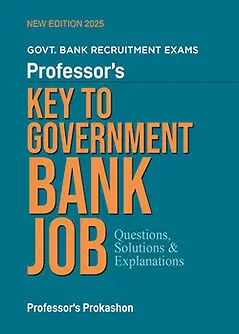 Cover of Professor's KEY TO GOVERNMENT BANK JOB
